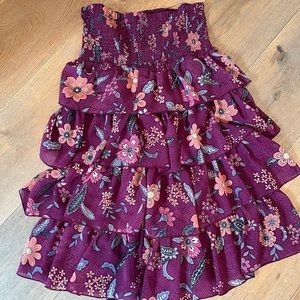 American Eagle sheer purple knee length skirt or mini dress